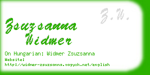 zsuzsanna widmer business card